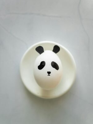 Easter Egg Painted Like a Panda